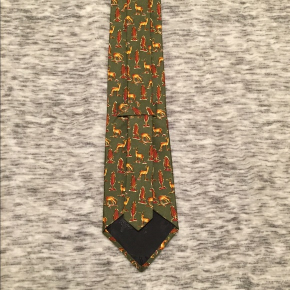 Vintage Burberry necktie with bucks - Picture 4 of 5